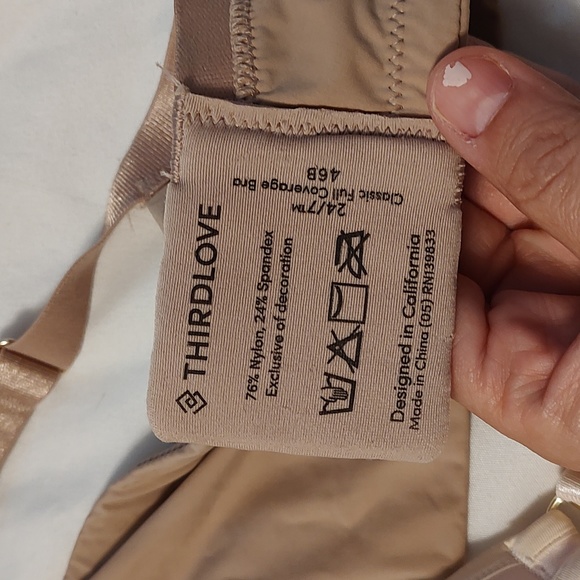 💐 GUC ThirdLove Bundle 24/7 Perfect Coverage Underwire Adjustable Bra, 48C - Picture 10 of 16